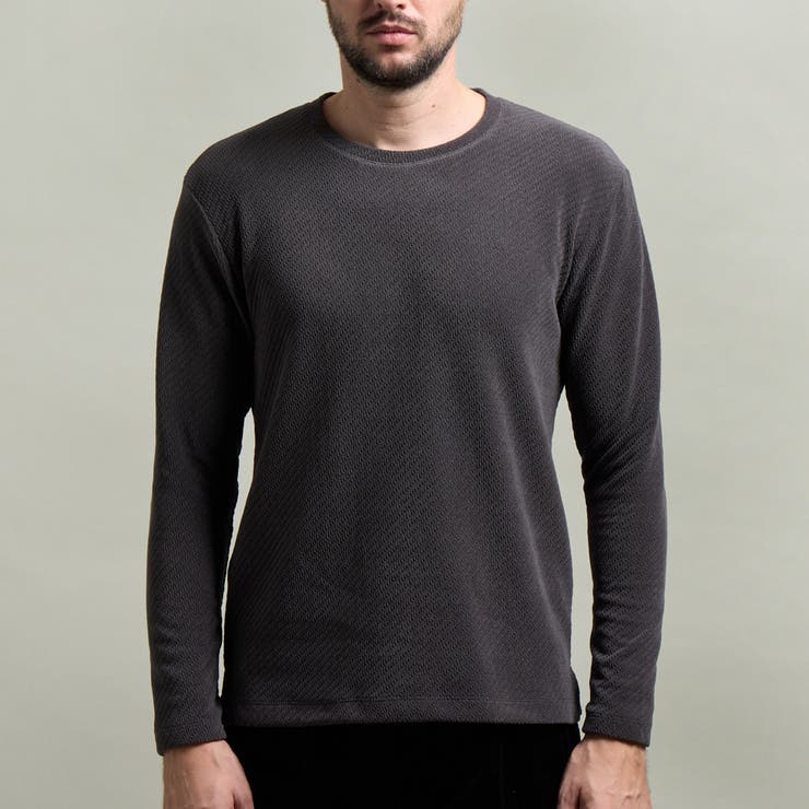 【HIDEAWAYS BLACK】シェニールバイアスジャカードプルオーバー | NICOLE | 詳細画像6 