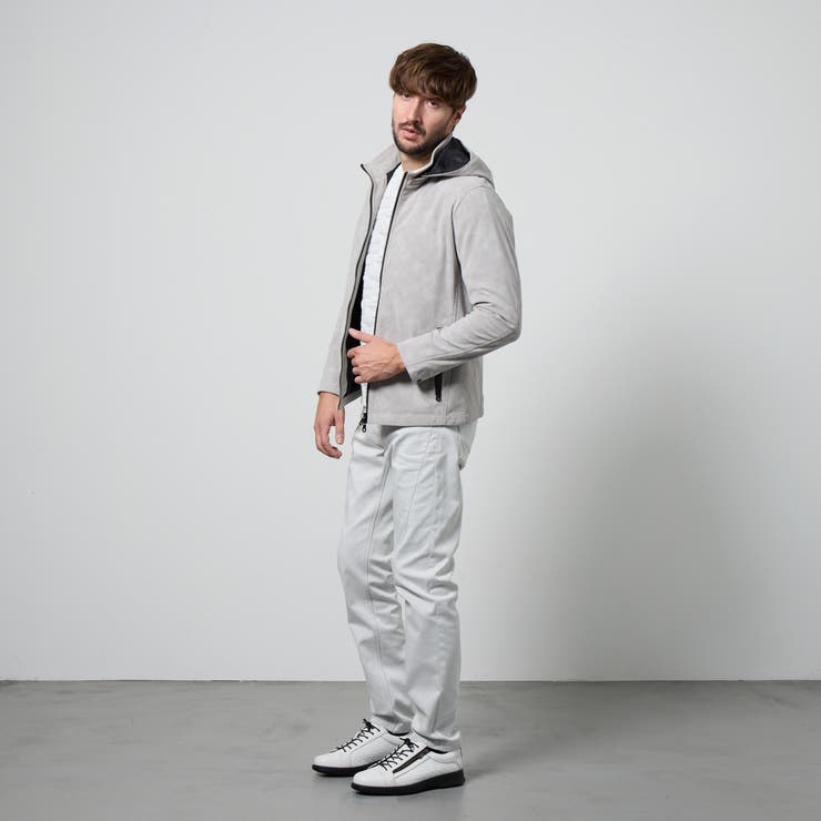 ムラプリントスタンドアップジップブルゾン | NICOLE | 詳細画像2 