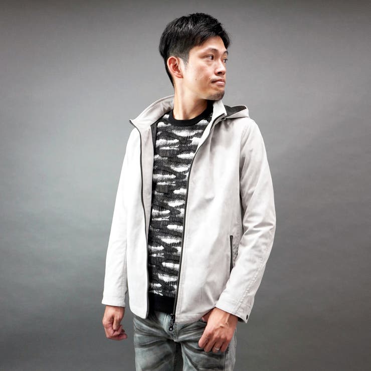 ムラプリントスタンドアップジップブルゾン | NICOLE | 詳細画像22 