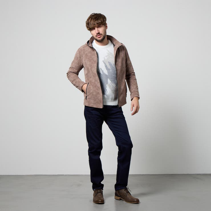 ムラプリントスタンドアップジップブルゾン | NICOLE | 詳細画像3 