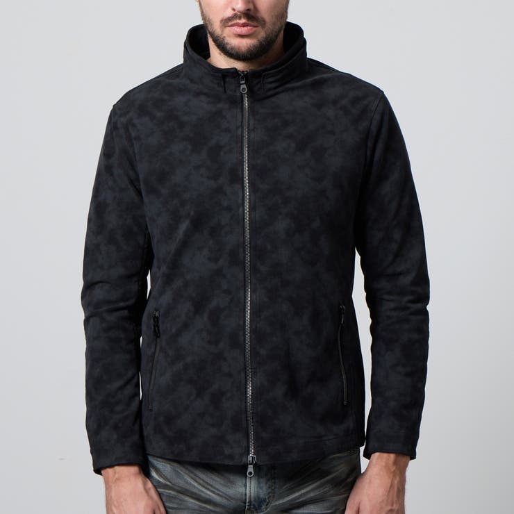 ムラプリントスタンドアップジップブルゾン | NICOLE | 詳細画像6 