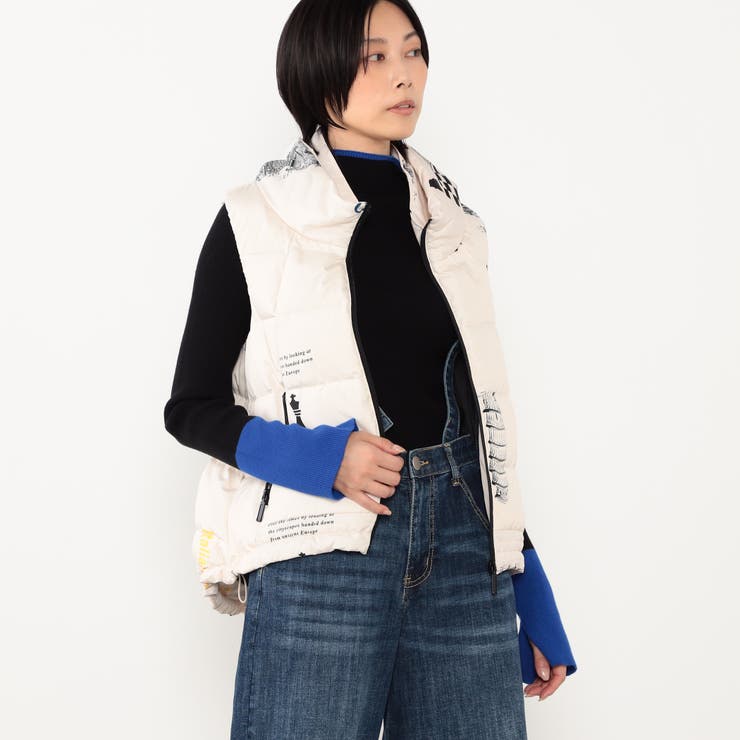 【WALDO】チェス柄ダウンベスト | NICOLE | 詳細画像1 