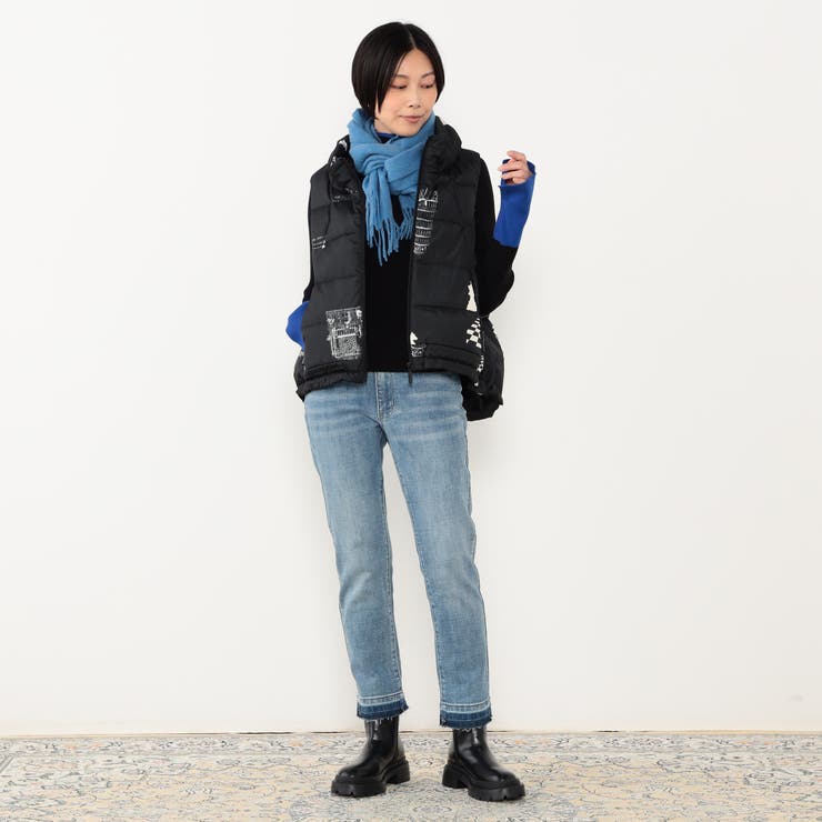 【WALDO】チェス柄ダウンベスト | NICOLE | 詳細画像3 