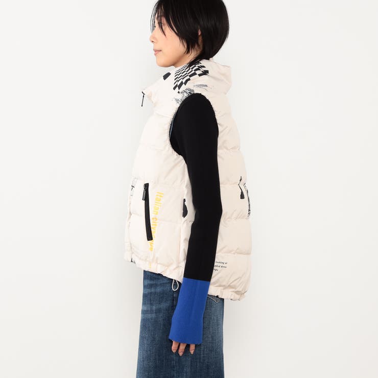 【WALDO】チェス柄ダウンベスト | NICOLE | 詳細画像5 