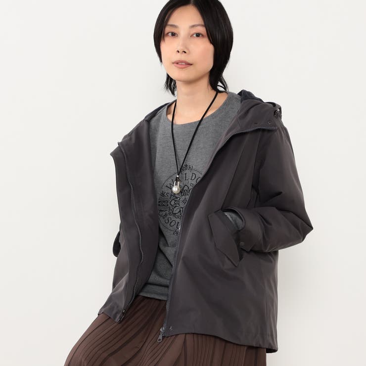 蓄熱中綿入りフーデッドブルゾン | NICOLE | 詳細画像1 