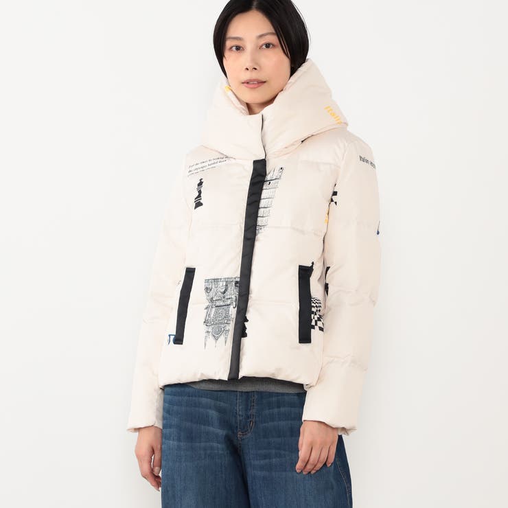 【WALDO】チェス柄ダウンブルゾン | NICOLE | 詳細画像4 