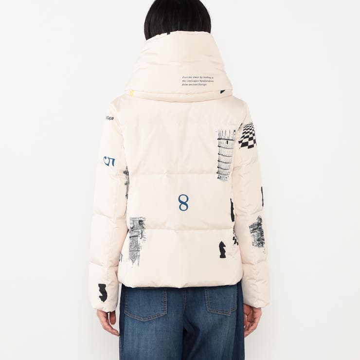 【WALDO】チェス柄ダウンブルゾン | NICOLE | 詳細画像6 