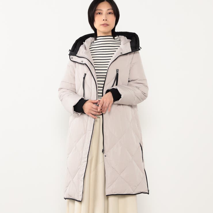 18ベージュ | 【WALDO】ダウンミドルコート | NICOLE