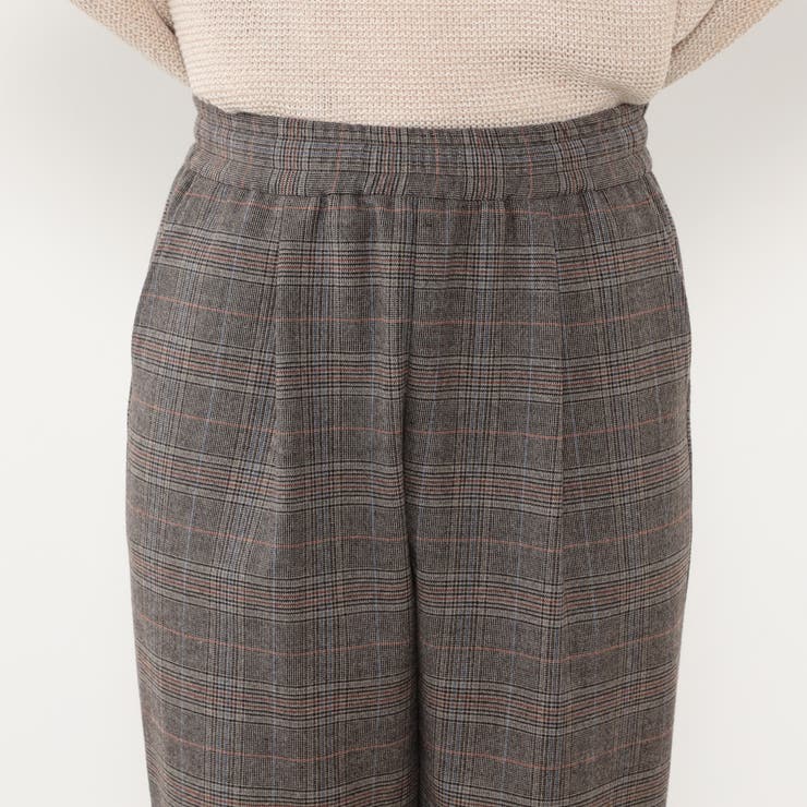 【WALDO】グレンチェック両面起毛トラックパンツ | NICOLE | 詳細画像5 