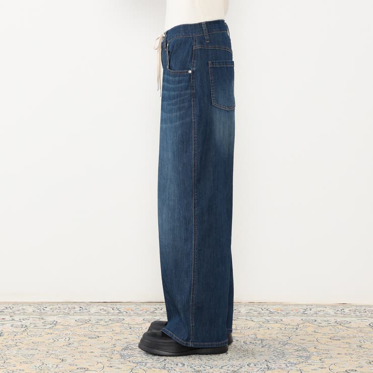 【WALDO】ドロストワイドデニムパンツ | NICOLE | 詳細画像4 