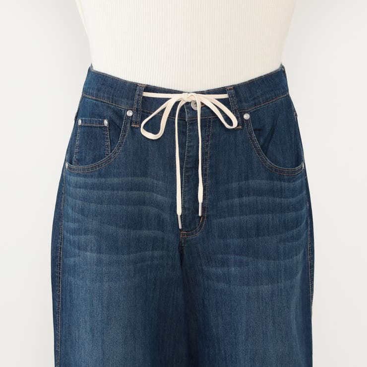 【WALDO】ドロストワイドデニムパンツ | NICOLE | 詳細画像6 