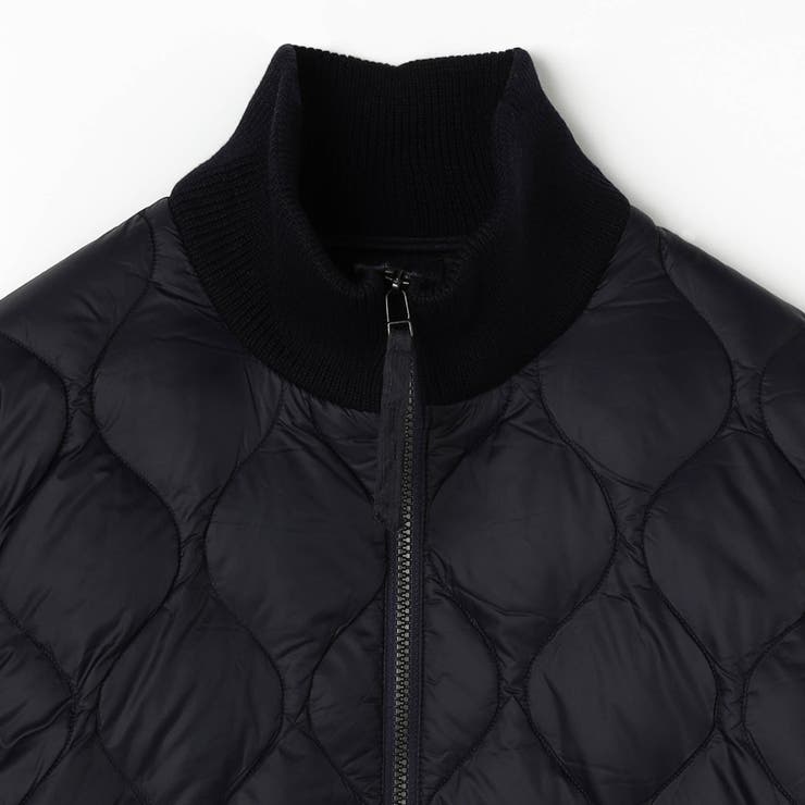 【TAION】ミリタリーハイネックニット切り替えダウンブルゾン | NICOLE | 詳細画像3 