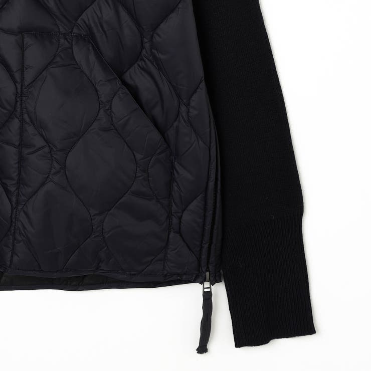 【TAION】ミリタリーハイネックニット切り替えダウンブルゾン | NICOLE | 詳細画像4 