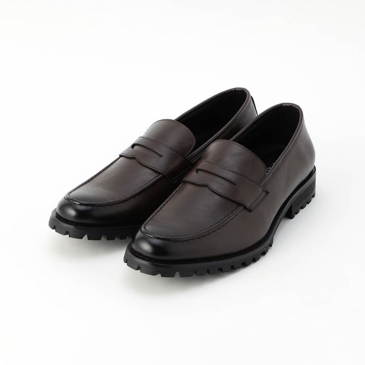 17ダークブラウン | レザーローファー | NICOLE