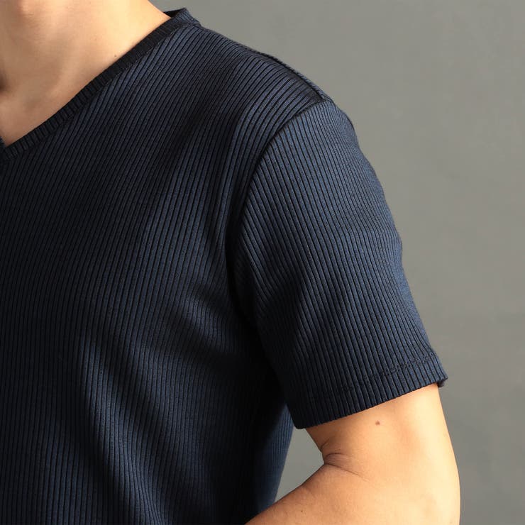 ブライトリブ VネックTシャツ | NICOLE | 詳細画像10 