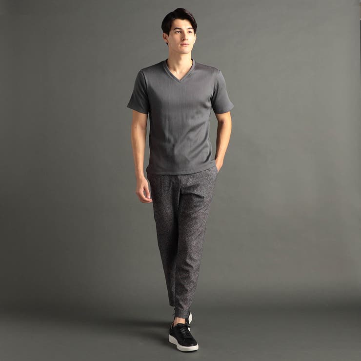 ブライトリブ VネックTシャツ | NICOLE | 詳細画像4 