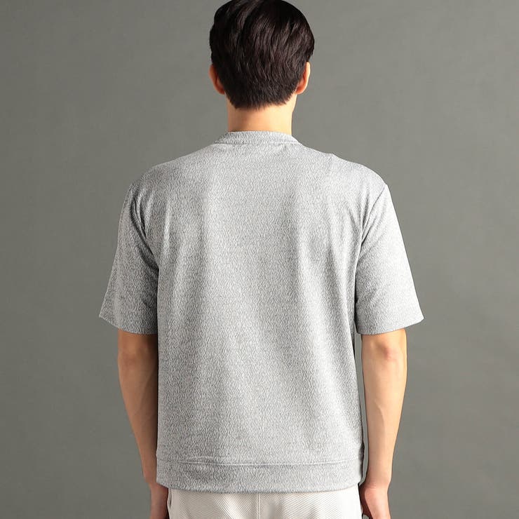 メランジジャカード リラックスフィット クルーネックTシャツ | NICOLE | 詳細画像6 