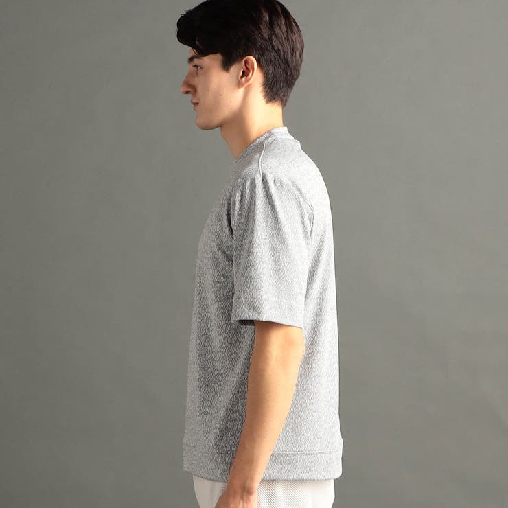 メランジジャカード リラックスフィット クルーネックTシャツ | NICOLE | 詳細画像7 