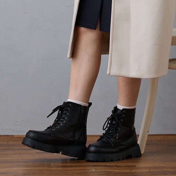 49ブラック | 8ホールブーツ | NICOLE