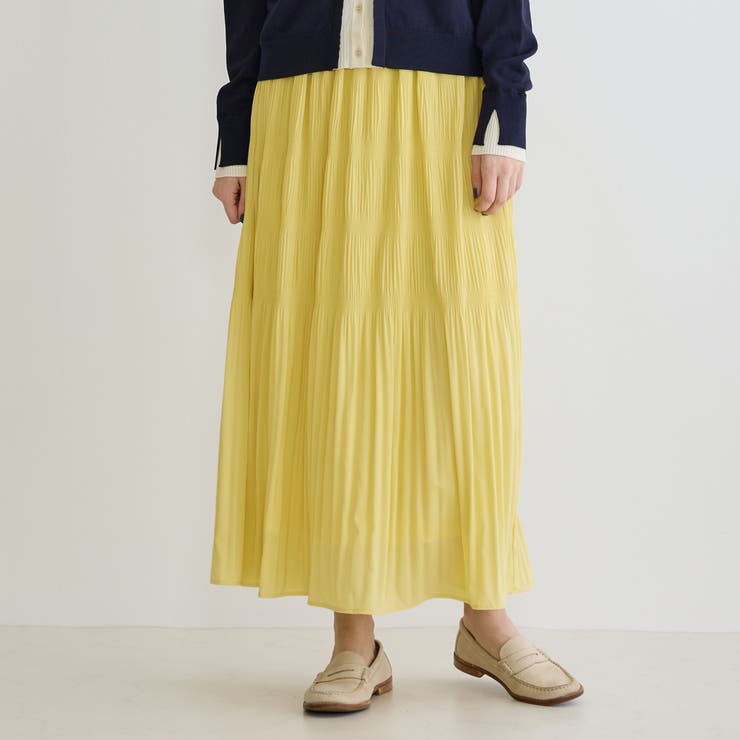 20イエロー | マジョリカプリーツスカート | NICOLE