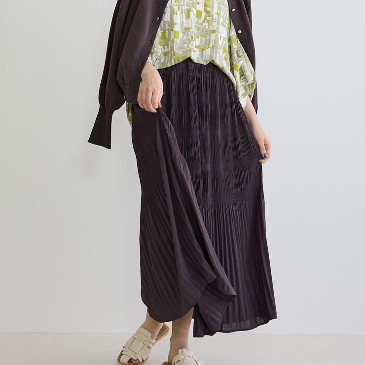 39チャコールグレー | マジョリカプリーツスカート | NICOLE