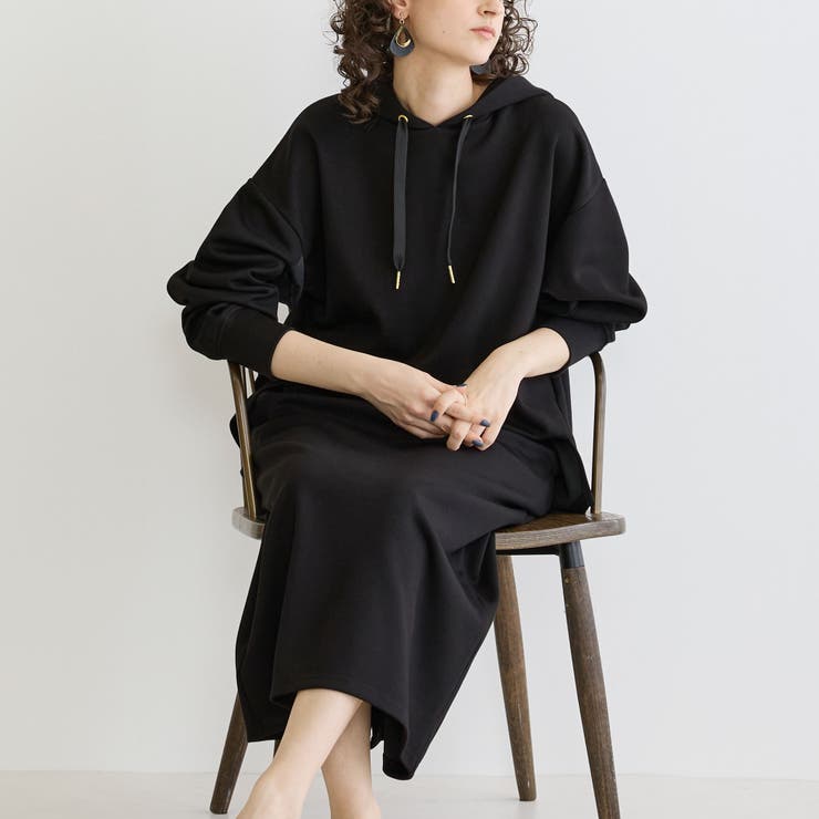 49ブラック | 【セットアップアイテム】フードプルオーバー×タイトスカート | NICOLE