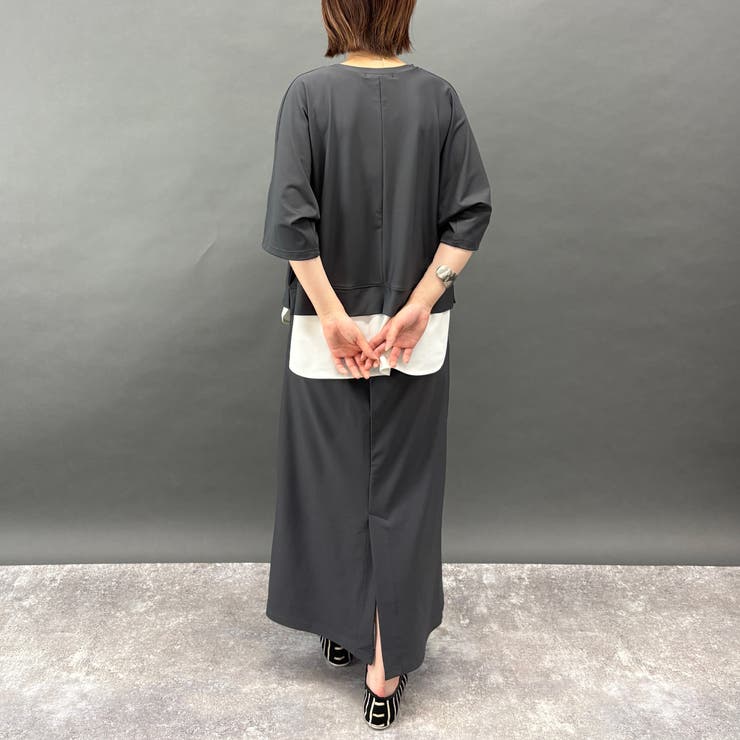 【セットアップアイテム】レイヤード風Tシャツ×タイトロングスカート | NICOLE | 詳細画像11 