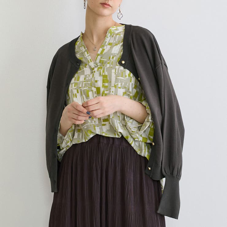 39チャコールグレー | ニットカーディガン | NICOLE