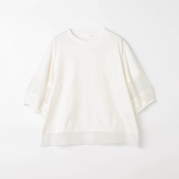 シアー切り替えTシャツ | NICOLE | 詳細画像19 