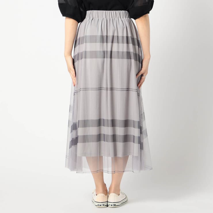 チュールチェックスカート | NICOLE | 詳細画像8 