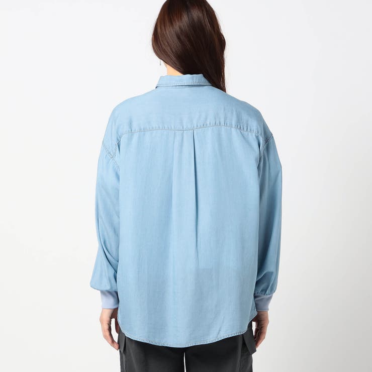 袖リブ 刺繍デニムシャツ | NICOLE | 詳細画像5 