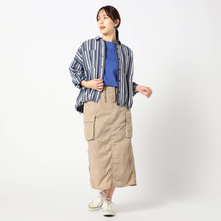 【BROOKLYN OVERALL 】ドロスト仕様 ブルゾンライクシャツ | NICOLE | 詳細画像5 