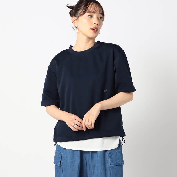 テック素材 半袖カットソー | NICOLE | 詳細画像1 