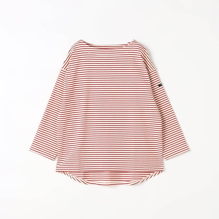 01レッド | 日本製 デラヴェ 天竺ボーダーカットソー | NICOLE