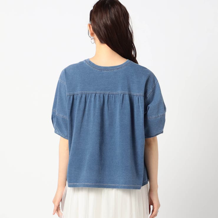 インディゴ天竺 タックスリーブカットソー | NICOLE | 詳細画像4 