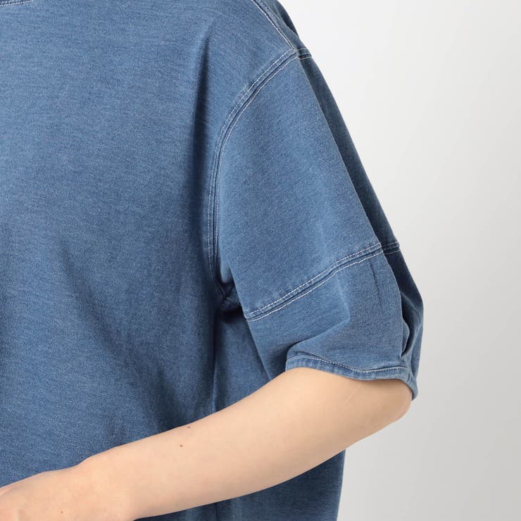 インディゴ天竺 タックスリーブカットソー | NICOLE | 詳細画像7 