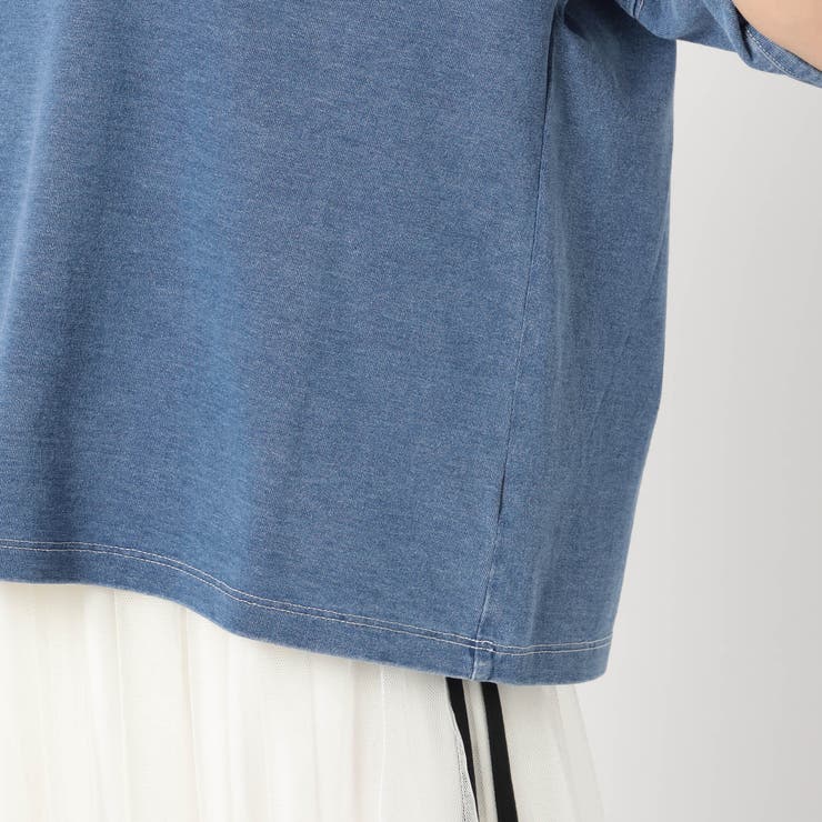 インディゴ天竺 タックスリーブカットソー | NICOLE | 詳細画像8 