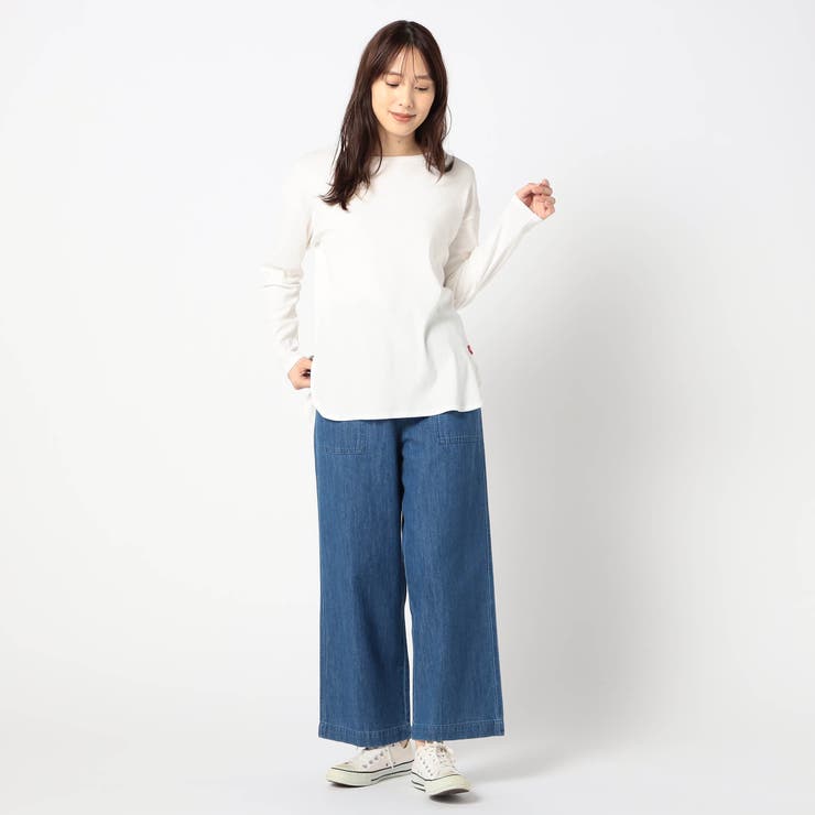 【日本製】長袖 裾ラウンドカットソー | NICOLE | 詳細画像2 