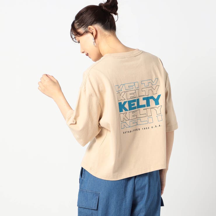 18ベージュ | 【KELTY別注】バックタイポロゴ クロップドT | NICOLE