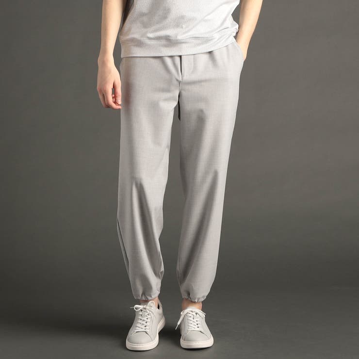 メランジストレッチ ワイドトラックパンツ | NICOLE | 詳細画像3 