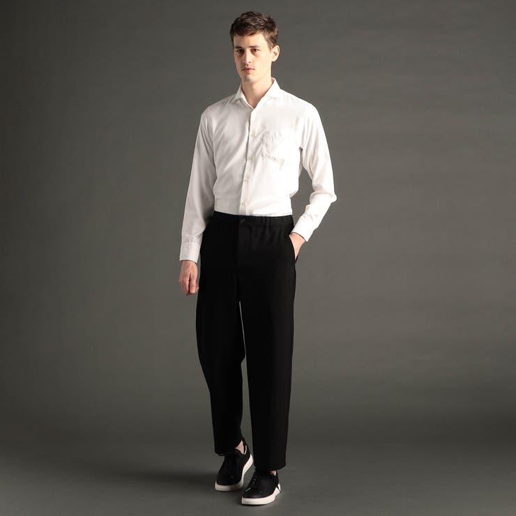 メランジストレッチ ワイドトラックパンツ | NICOLE | 詳細画像4 