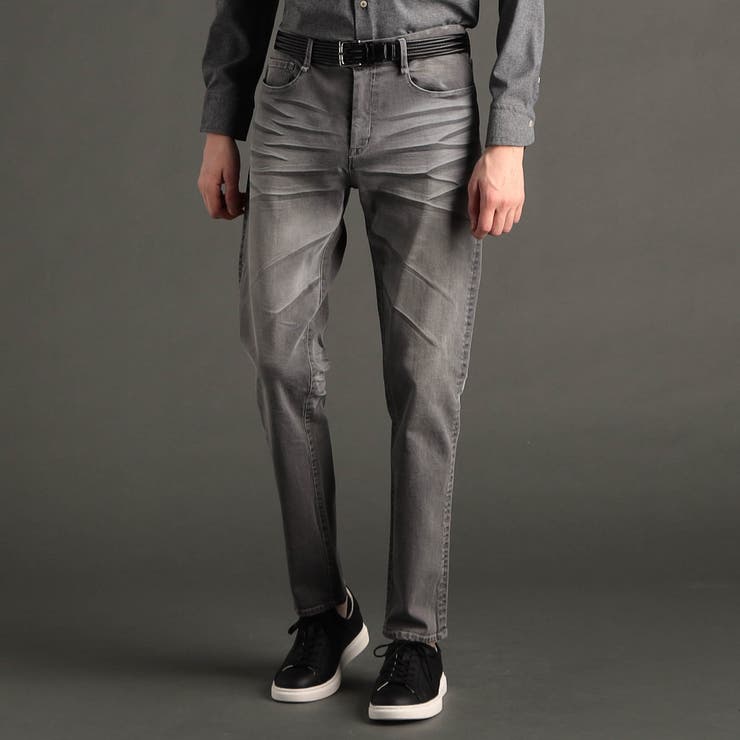 19ライトグレー | ヴィンテージストレッチ デニムパンツ | NICOLE