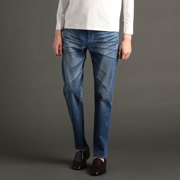 60ブルー | ヴィンテージストレッチ デニムパンツ | NICOLE