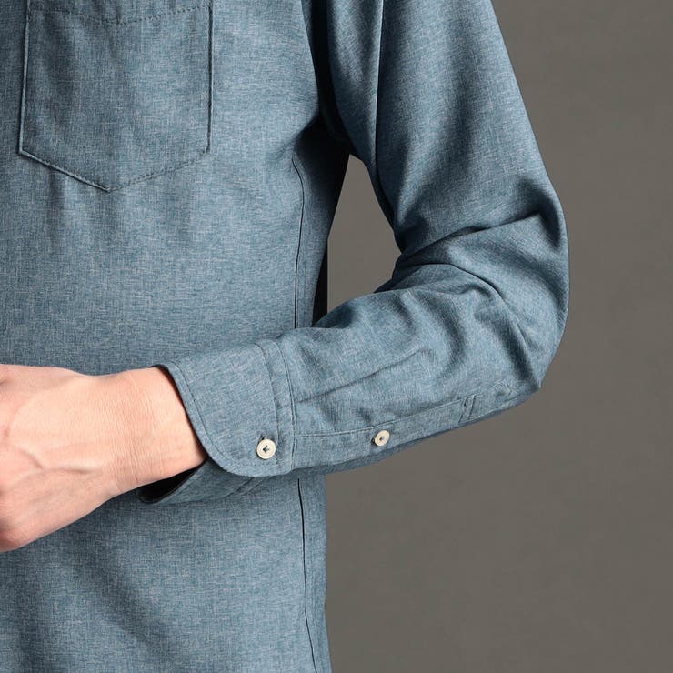 テクニカルストレッチツイル カッタウェイカラーシャツ | NICOLE | 詳細画像10 