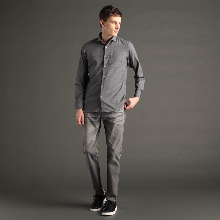 テクニカルストレッチツイル カッタウェイカラーシャツ | NICOLE | 詳細画像3 