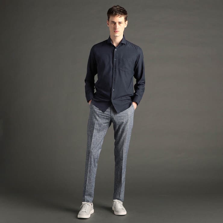 テクニカルストレッチツイル カッタウェイカラーシャツ | NICOLE | 詳細画像5 