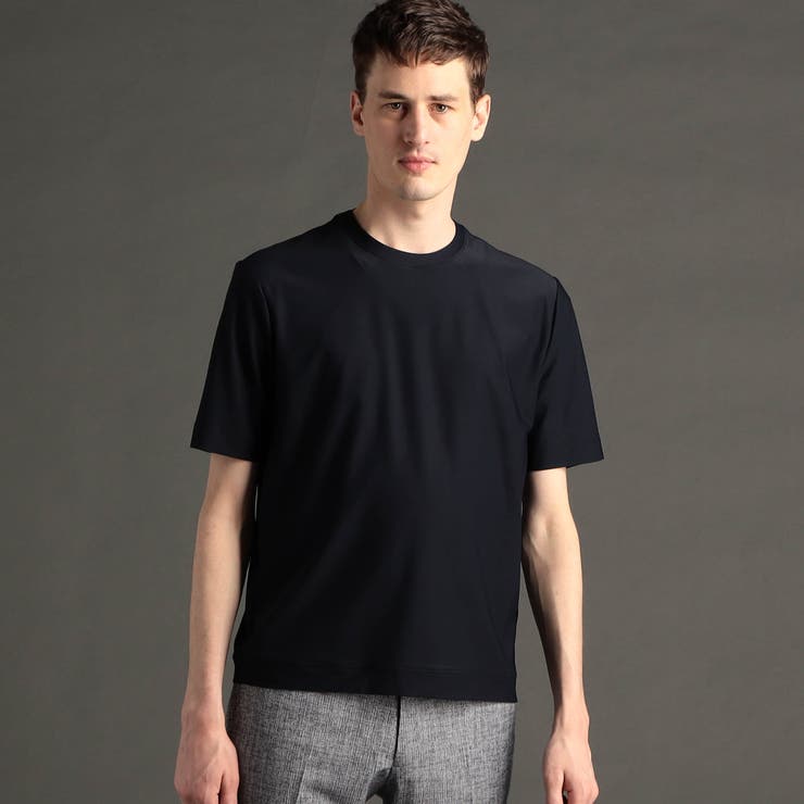 67ネイビー | ドレス レギュラーフィットTシャツ | NICOLE