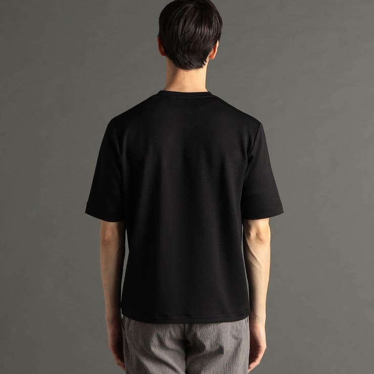 グラフィックジャカード VネックレギュラーフィットTシャツ | NICOLE | 詳細画像5 