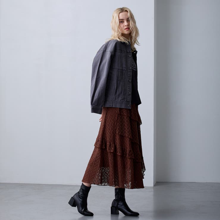 【ZELDA】レースギャザースカート | NICOLE | 詳細画像4 