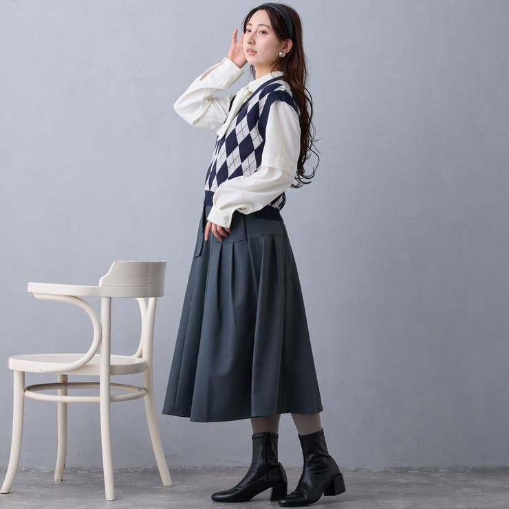 タブデザインスカート | NICOLE | 詳細画像3 